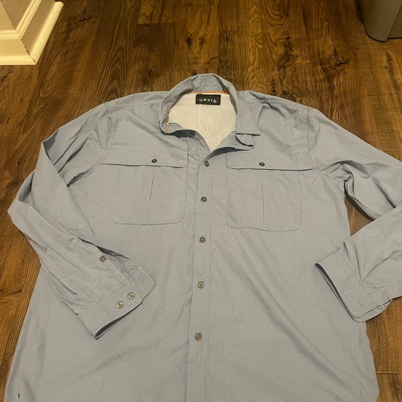 Orvis Other - Orvis Blue Checkered Shirt- large